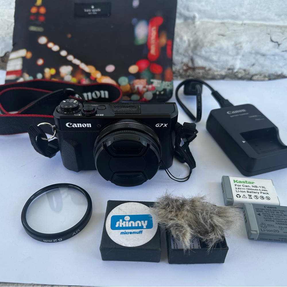 CANON PowerShot g7x G7-X Mark ii Mark 2 Digital Camera Blogger Wind Muff Bundle